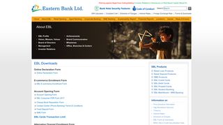 Forms & Downloads - Eastern Bank Limited