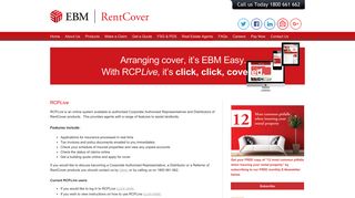 RCPLive | RentCover | Agent's Login for RentCover Products