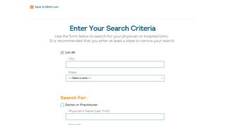 EBMS Online Provider Directory