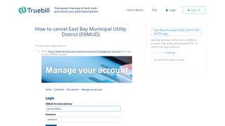 Cancel East Bay Municipal Utility District (EBMUD) - Truebill