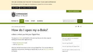 How do I open my e-Boks? - City of Copenhagen