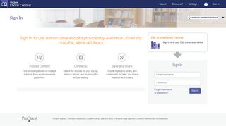 Sign In to use authoritative ebooks provided by ... - Ebook Central