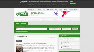 CAB eBooks - CABI.org