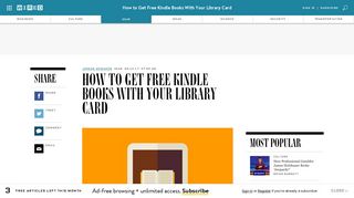 How to Get Free Kindle Books With Your Library Card | WIRED