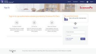 Sciences Po Paris - ProQuest Ebook Central