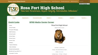 RFHS Media Center Corner - Rosa Fort High School
