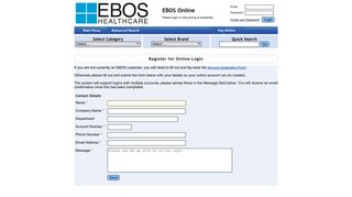 EBOS Online : Register