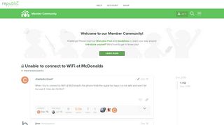 Unable to connect to WiFi at McDonalds - General Discussions ...