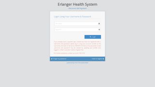 Erlanger Health System - Login Page - EBP