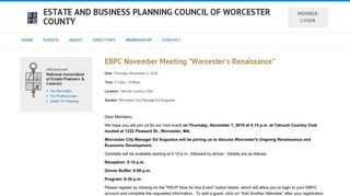 EBPC November Meeting 