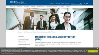 Master in Business Administration (MBA) - EBS Universität