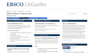 For eBook Users - EBSCO eBooks - LibGuides at Ebsco