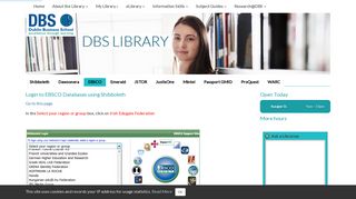 EBSCO - Shibboleth - LibGuides at Dublin Business School