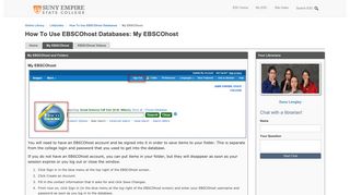 My EBSCOhost - How To Use EBSCOhost Databases - LibGuides at ...