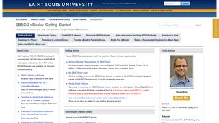 EBSCO eBooks - Research Guides - Saint Louis University