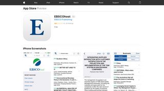 EBSCOhost on the App Store - iTunes - Apple