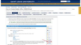 EBSCOhost - Research Guides - SLU
