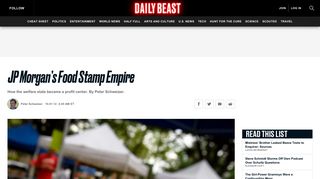 JP Morgan's Food Stamp Empire - The Daily Beast