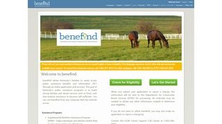 Benefind Home Page
