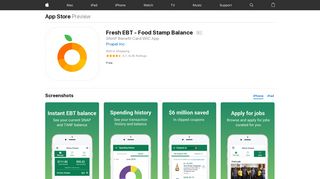 Fresh EBT - Food Stamp Balance on the App Store - iTunes - Apple