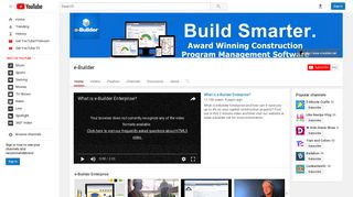 e-Builder - YouTube