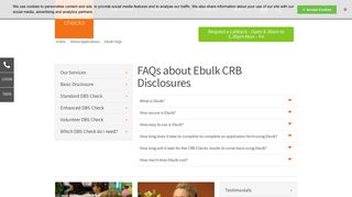 Ebulk FAQs - Personnel Checks