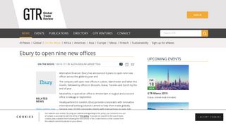 Ebury to open nine new offices | Global Trade Review (GTR)