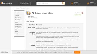 Information about your order | Ebuyer.com