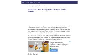 Ebyline: The Best Paying Writing Platform on the Internet