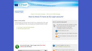 How to check if I have an EU Login account? - Europa