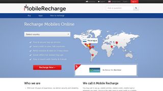 Send international mobile recharge. Recharge mobiles online, easy ...