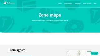 Zone Maps - Deliveroo Riders