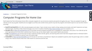 Computer Programs for Home