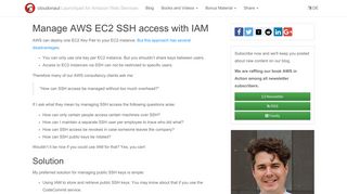 Manage AWS EC2 SSH access with IAM | cloudonaut