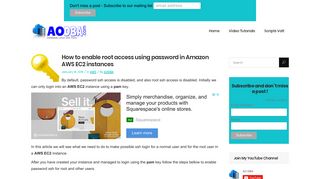 How to enable root access using password in Amazon AWS EC2 ...
