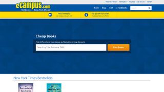 Cheap Books - Used Books - Best Selling Books | eCampus.com