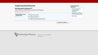 eCampus: Forgot Username - Password