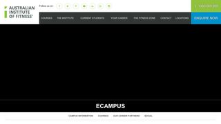 eCampus - Australian Institute of Fitness