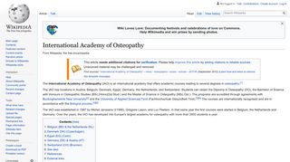International Academy of Osteopathy - Wikipedia