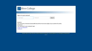 Blinn College - Portal Login