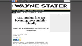 WSC student files are becoming more mobile-friendly – The Wayne ...