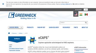 eCAPS Engineer Application Suite | Greenheck