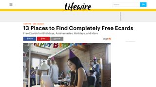 13 Places to Find Free Ecards and Virtual Greetings - Lifewire