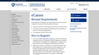 Penn State Engineering: eCareer - Penn State Engineering: Career ...