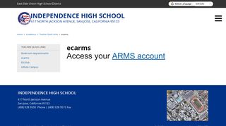 ecarms - Independence High School - School Loop