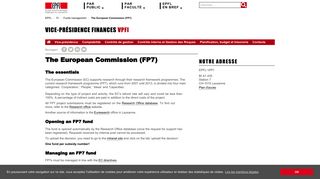 The European Commission (FP7) – VPFI
