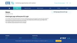 ECAS login page will become EU Login — English