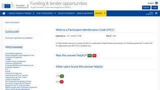 FAQ - Research Participant Portal - European Commission