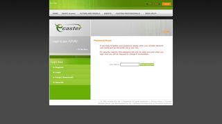 eCaster - Forgot Password? - Actors, Models, Musicians, Singers ...
