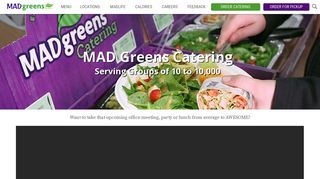 MAD Greens Catering | MAD Greens
